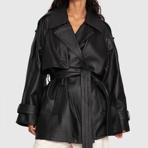 Women's Belle & Bloom Forevermore Leather Trench Coat